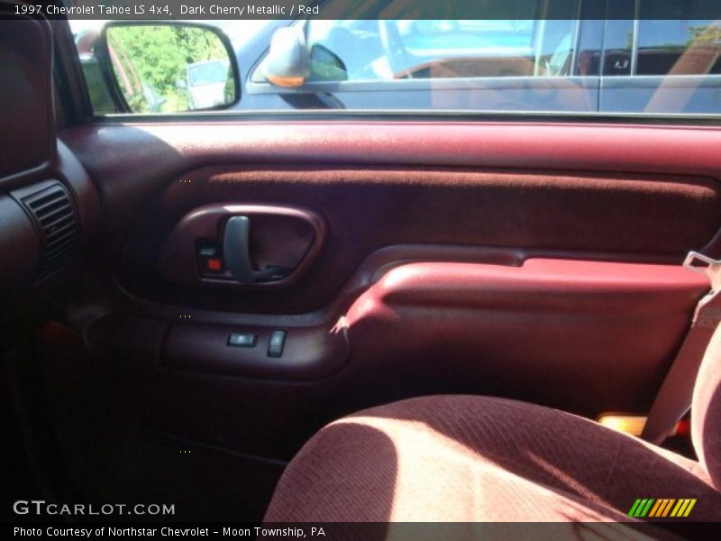 Dark Cherry Metallic / Red 1997 Chevrolet Tahoe LS 4x4