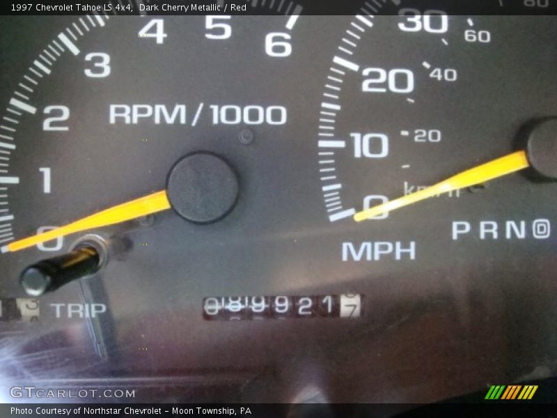 Dark Cherry Metallic / Red 1997 Chevrolet Tahoe LS 4x4
