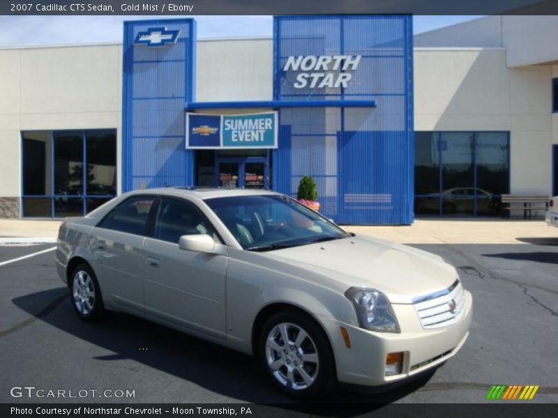 Gold Mist / Ebony 2007 Cadillac CTS Sedan