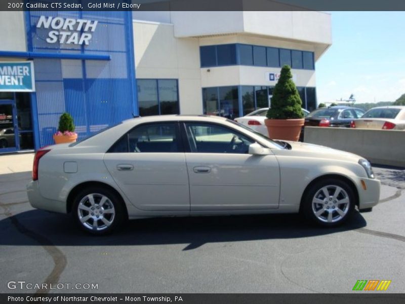 Gold Mist / Ebony 2007 Cadillac CTS Sedan