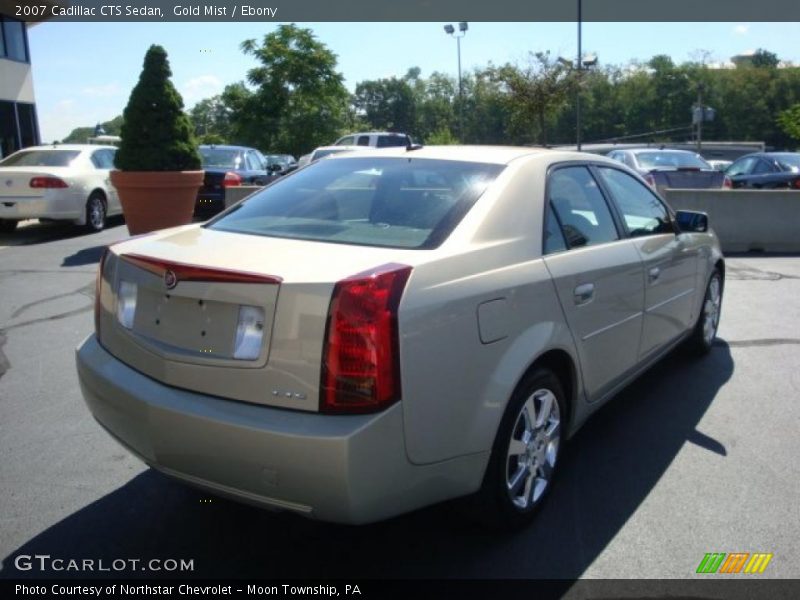 Gold Mist / Ebony 2007 Cadillac CTS Sedan
