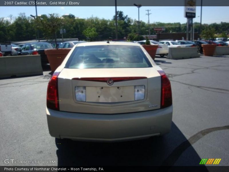 Gold Mist / Ebony 2007 Cadillac CTS Sedan