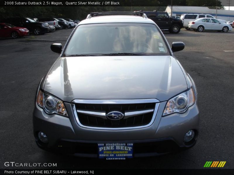 Quartz Silver Metallic / Off Black 2008 Subaru Outback 2.5i Wagon