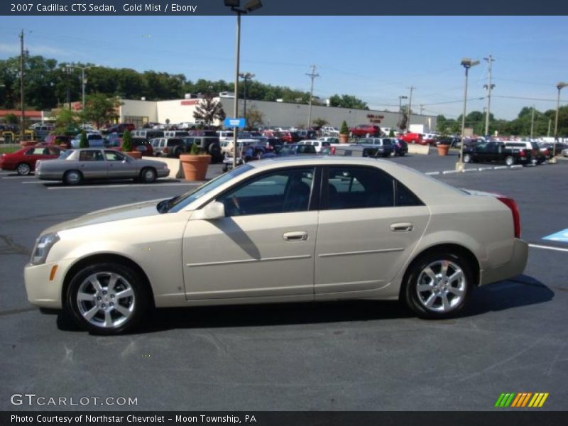 Gold Mist / Ebony 2007 Cadillac CTS Sedan