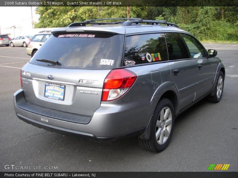 Quartz Silver Metallic / Off Black 2008 Subaru Outback 2.5i Wagon