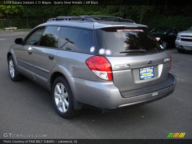 Quartz Silver Metallic / Off Black 2008 Subaru Outback 2.5i Wagon