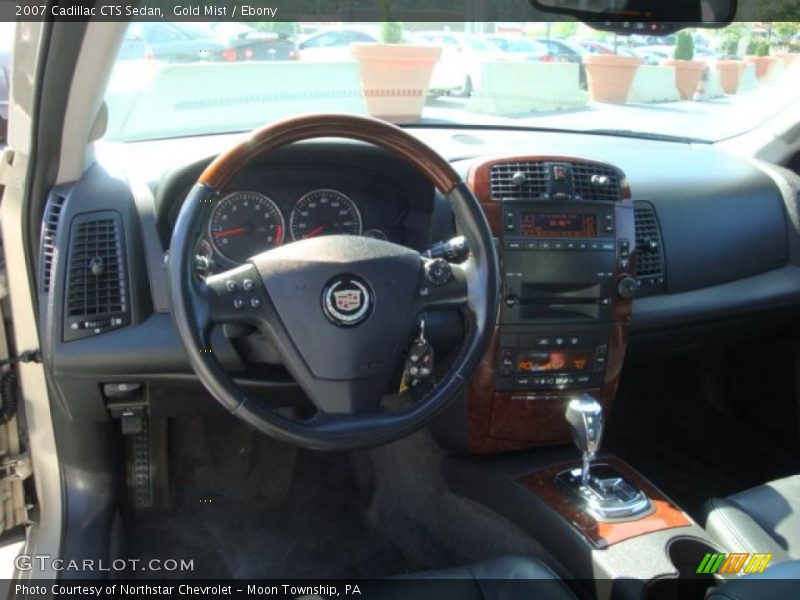 Gold Mist / Ebony 2007 Cadillac CTS Sedan