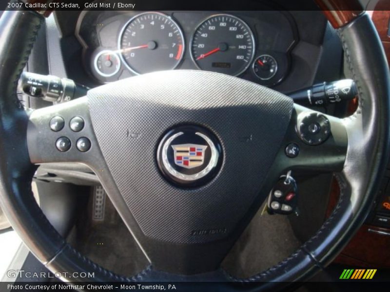 Gold Mist / Ebony 2007 Cadillac CTS Sedan