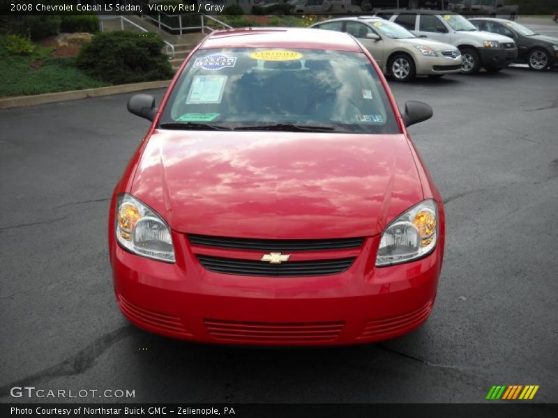 Victory Red / Gray 2008 Chevrolet Cobalt LS Sedan