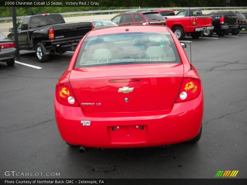 Victory Red / Gray 2008 Chevrolet Cobalt LS Sedan