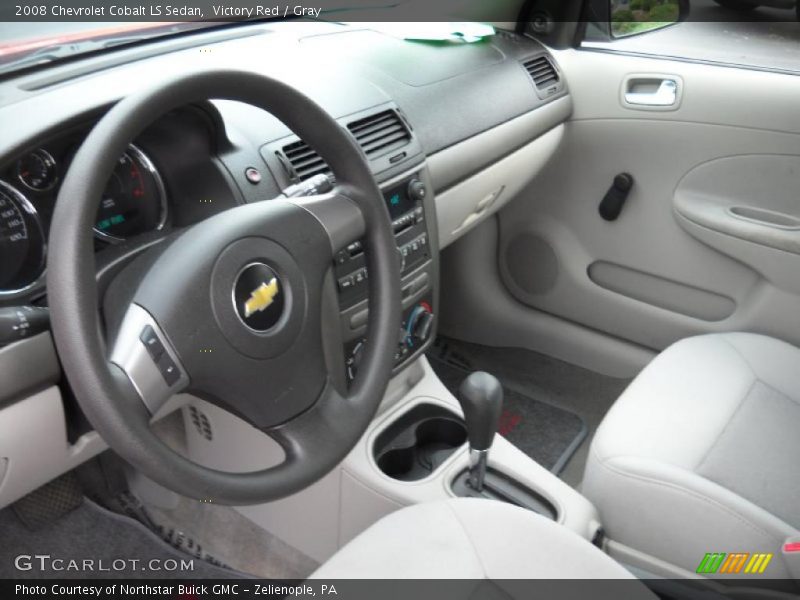 Victory Red / Gray 2008 Chevrolet Cobalt LS Sedan