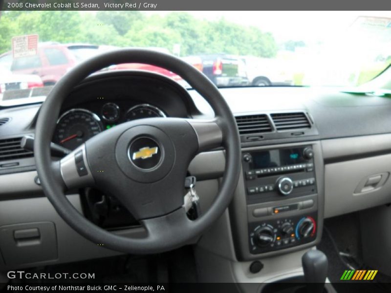 Victory Red / Gray 2008 Chevrolet Cobalt LS Sedan