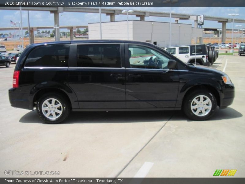 Blackberry Pearl / Medium Pebble Beige/Cream 2010 Chrysler Town & Country LX
