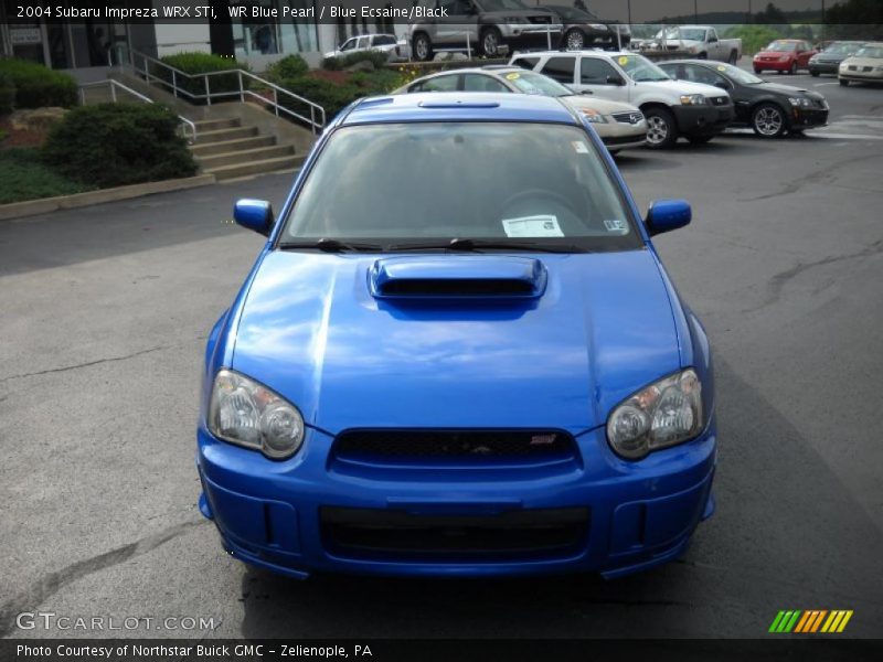WR Blue Pearl / Blue Ecsaine/Black 2004 Subaru Impreza WRX STi