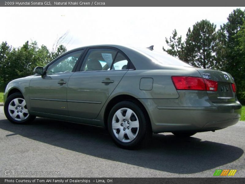 Natural Khaki Green / Cocoa 2009 Hyundai Sonata GLS