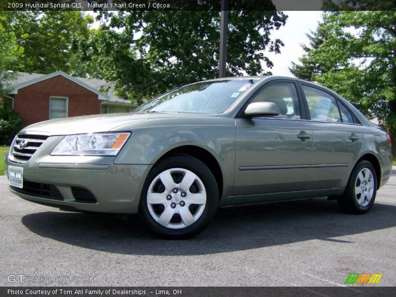 Natural Khaki Green / Cocoa 2009 Hyundai Sonata GLS