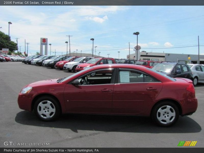 Crimson Red / Ebony 2006 Pontiac G6 Sedan