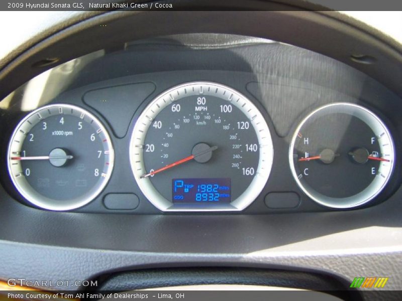 Natural Khaki Green / Cocoa 2009 Hyundai Sonata GLS