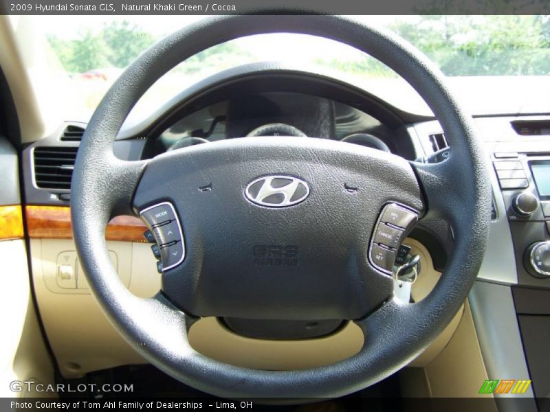 Natural Khaki Green / Cocoa 2009 Hyundai Sonata GLS