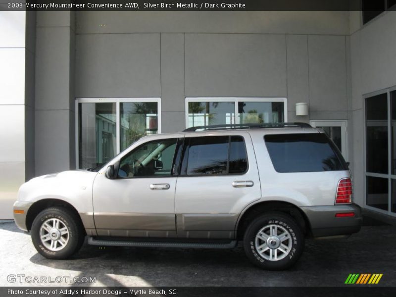 Silver Birch Metallic / Dark Graphite 2003 Mercury Mountaineer Convenience AWD