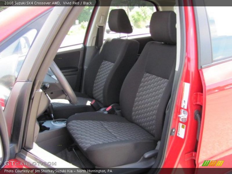 Vivid Red / Black 2008 Suzuki SX4 Crossover AWD