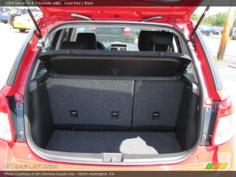 Vivid Red / Black 2008 Suzuki SX4 Crossover AWD