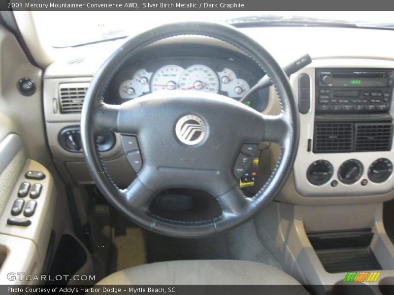 Silver Birch Metallic / Dark Graphite 2003 Mercury Mountaineer Convenience AWD