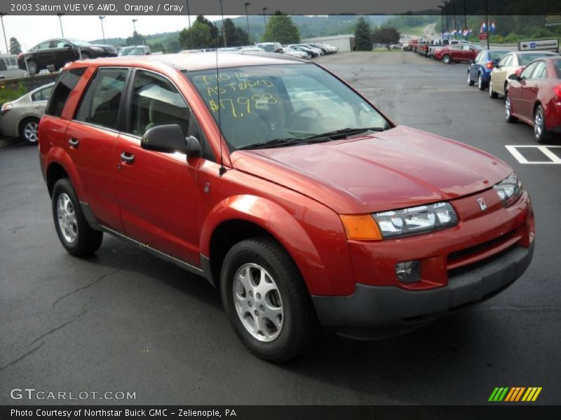 Orange / Gray 2003 Saturn VUE V6 AWD