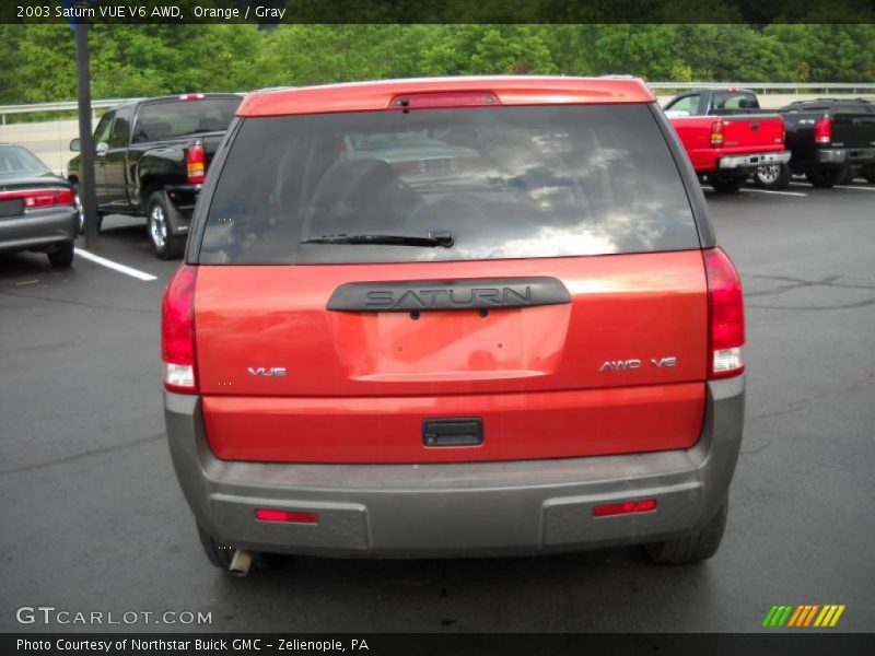 Orange / Gray 2003 Saturn VUE V6 AWD