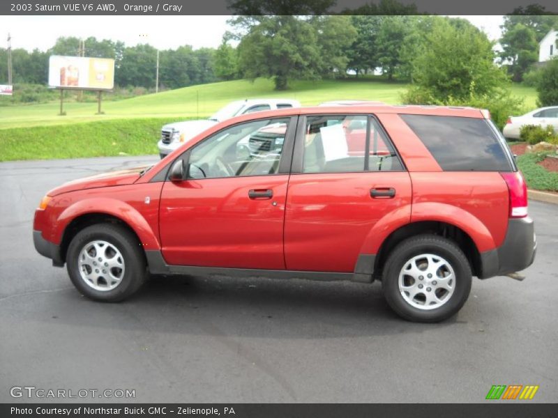 Orange / Gray 2003 Saturn VUE V6 AWD