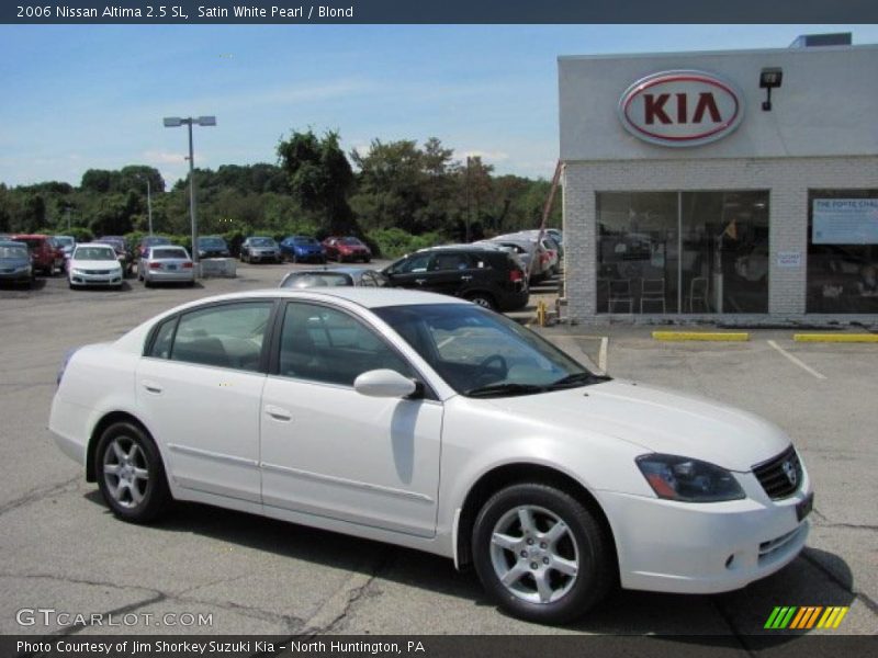 Satin White Pearl / Blond 2006 Nissan Altima 2.5 SL