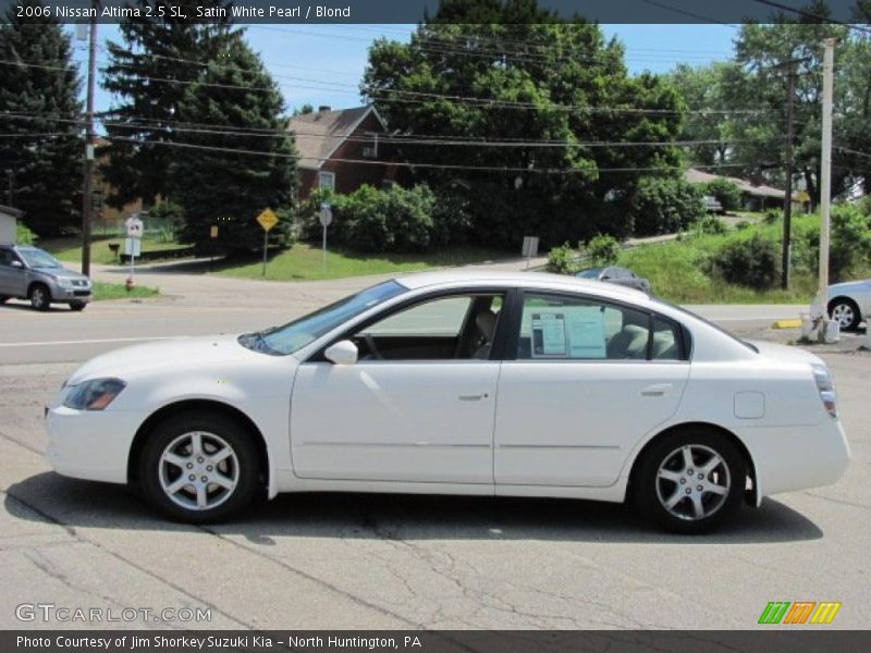 Satin White Pearl / Blond 2006 Nissan Altima 2.5 SL