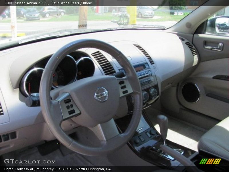 Satin White Pearl / Blond 2006 Nissan Altima 2.5 SL