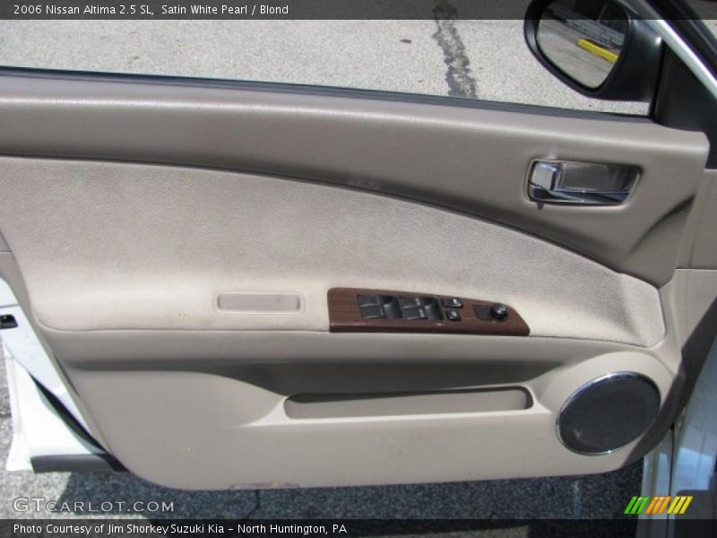 Satin White Pearl / Blond 2006 Nissan Altima 2.5 SL