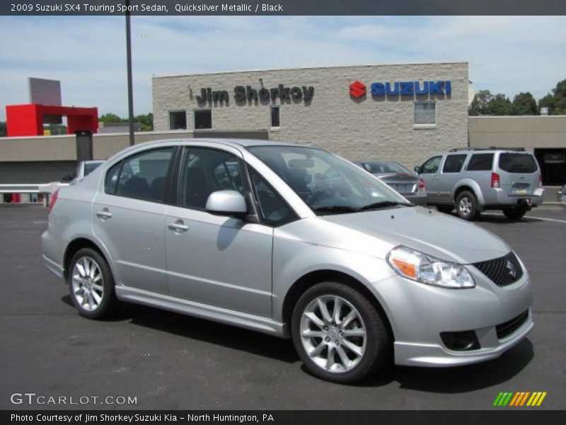 Quicksilver Metallic / Black 2009 Suzuki SX4 Touring Sport Sedan