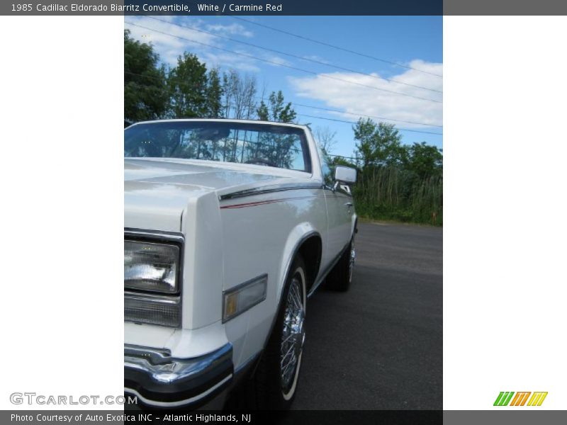White / Carmine Red 1985 Cadillac Eldorado Biarritz Convertible