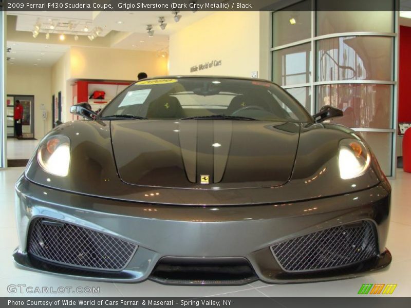 Grigio Silverstone (Dark Grey Metallic) / Black 2009 Ferrari F430 Scuderia Coupe