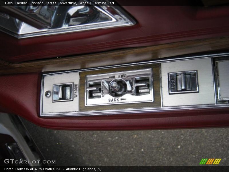 White / Carmine Red 1985 Cadillac Eldorado Biarritz Convertible