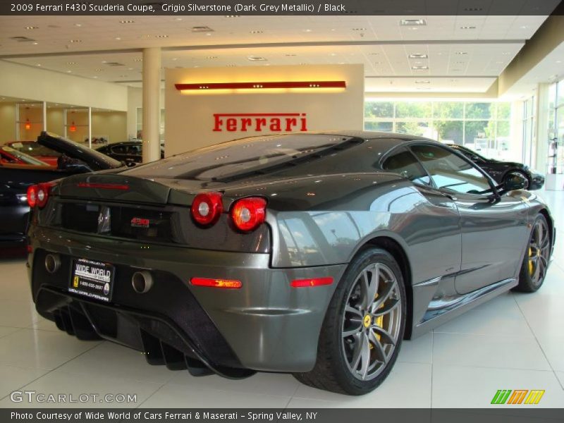 Grigio Silverstone (Dark Grey Metallic) / Black 2009 Ferrari F430 Scuderia Coupe