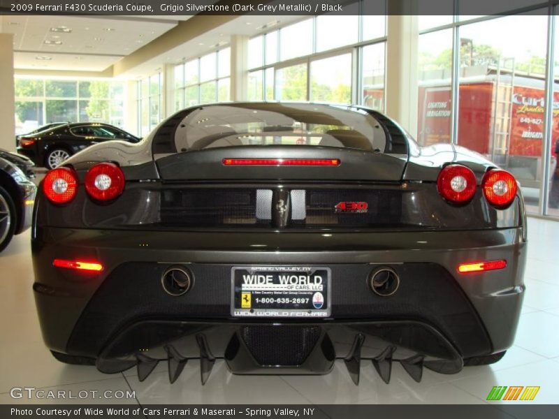 Grigio Silverstone (Dark Grey Metallic) / Black 2009 Ferrari F430 Scuderia Coupe