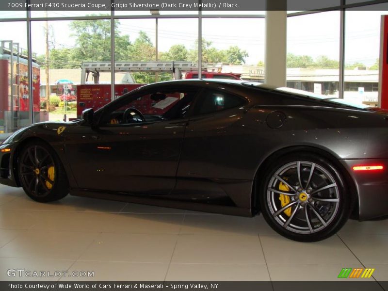 Grigio Silverstone (Dark Grey Metallic) / Black 2009 Ferrari F430 Scuderia Coupe
