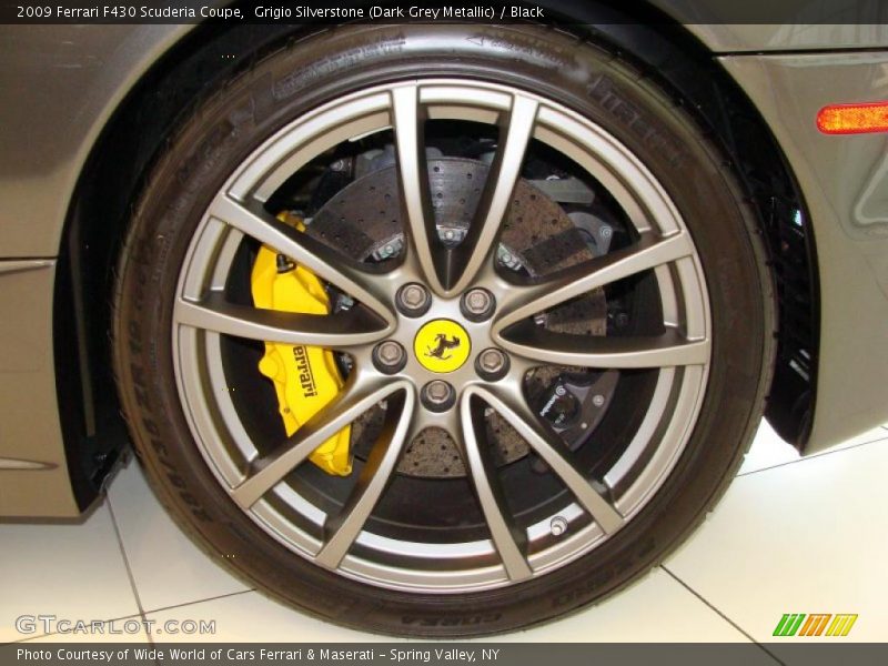 Grigio Silverstone (Dark Grey Metallic) / Black 2009 Ferrari F430 Scuderia Coupe