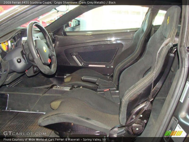 Grigio Silverstone (Dark Grey Metallic) / Black 2009 Ferrari F430 Scuderia Coupe