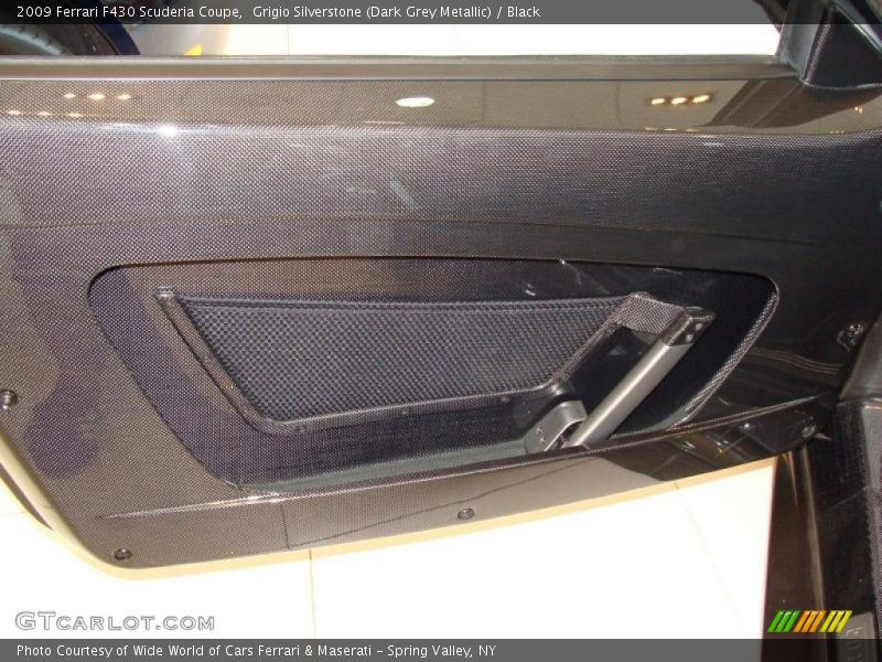 Grigio Silverstone (Dark Grey Metallic) / Black 2009 Ferrari F430 Scuderia Coupe