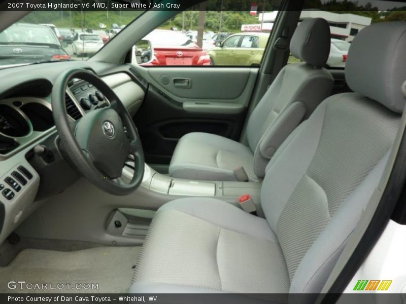 Super White / Ash Gray 2007 Toyota Highlander V6 4WD