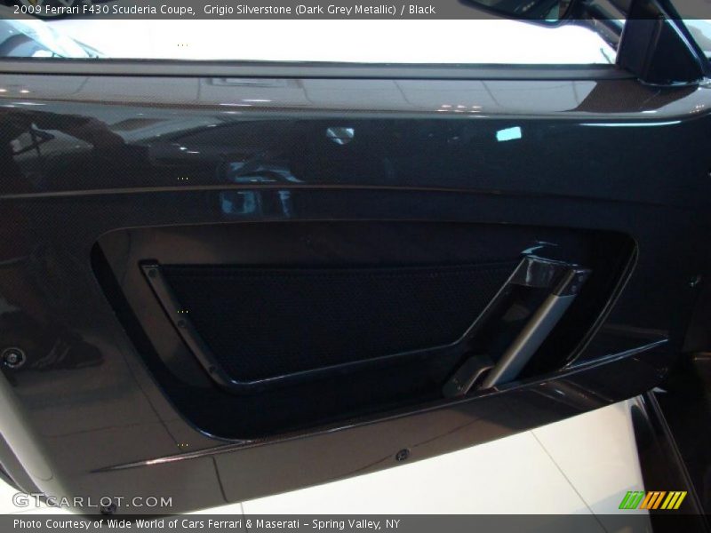 Grigio Silverstone (Dark Grey Metallic) / Black 2009 Ferrari F430 Scuderia Coupe