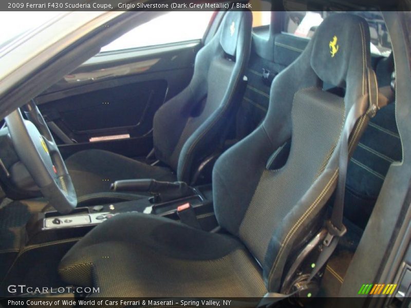 Grigio Silverstone (Dark Grey Metallic) / Black 2009 Ferrari F430 Scuderia Coupe