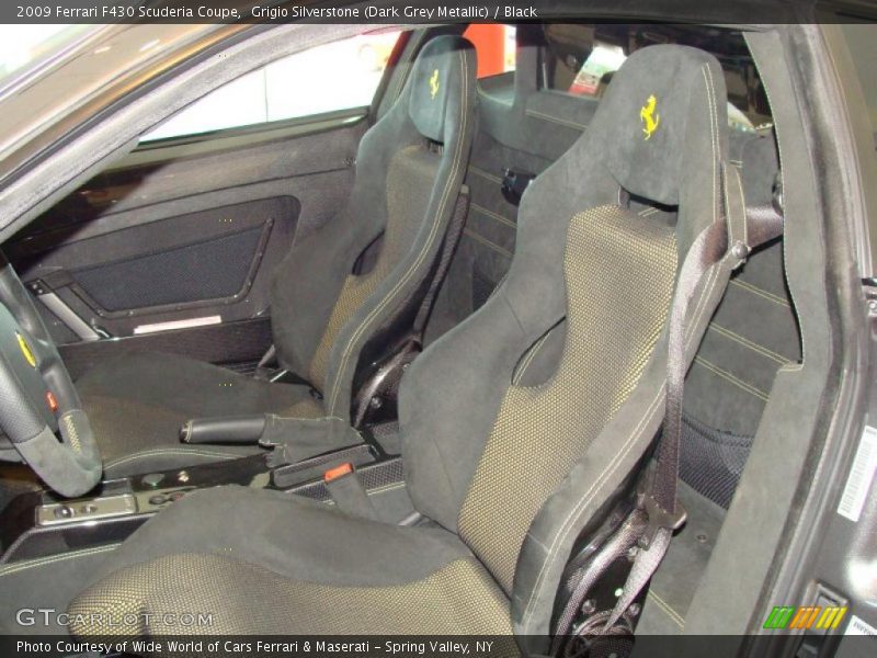 Grigio Silverstone (Dark Grey Metallic) / Black 2009 Ferrari F430 Scuderia Coupe