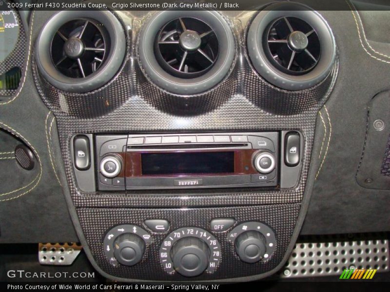 Grigio Silverstone (Dark Grey Metallic) / Black 2009 Ferrari F430 Scuderia Coupe