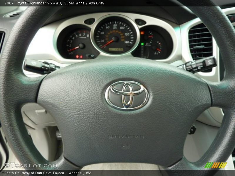 Super White / Ash Gray 2007 Toyota Highlander V6 4WD